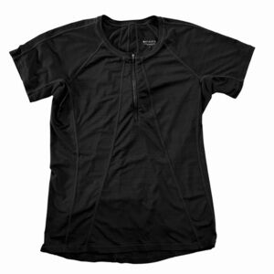 Athleta Pacifica Black Short Sleeve Top Size Large